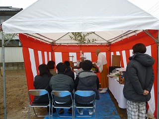 地鎮の儀をおこないました。