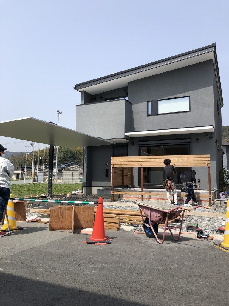 完成に近づいてきました。木柵工事等