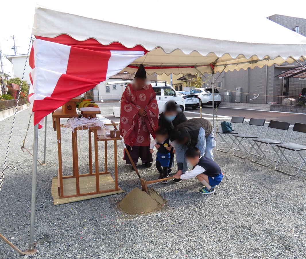 暖冬な地鎮祭