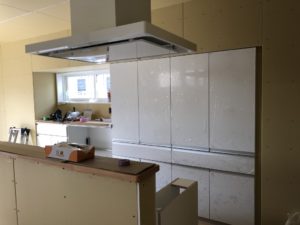 外構工事とキッチン取付